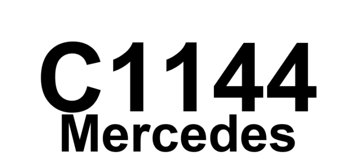 DTC C1144 Mercedes - Definição em inglês: AIRmatic: fault in component B7 (pressure sensor) Definição em Português: AIRmatic - Falha no componente B7 (sensor de pressão)