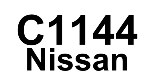 DTC C1144 Nissan - Definição em inglês: Steering Angle Sensor Incomplete Adjustment Definição em Português: Sensor de Ângulo de Direção - Ajuste Incompleto