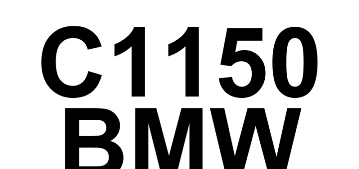 DTC C1150 BMW - Definição em inglês: Rear Axle Slip Angle Control Random Access Memory (RAM) Error Definição em Português: Erro de Memória RAM no Controle do Ângulo de Deslizamento do Eixo Traseiro.