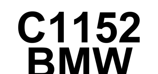 DTC C1152 BMW - Definição em inglês: Rear Axle Slip Angle Control EEPROM Error Definição em Português: Erro na EEPROM de Controle do Ângulo de Deslizamento do Eixo Traseiro.