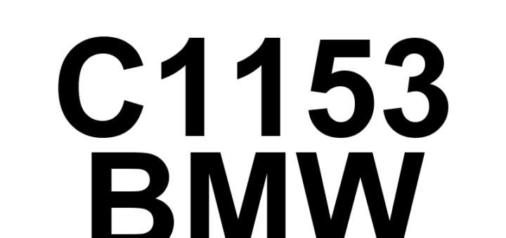 DTC C1153 BMW - Definição em inglês: Rear Axle Slip Angle Control Watchdog Error Definição em Português: Erro do Controle de Ângulo de Deslizamento do Eixo Traseiro - Watchdog