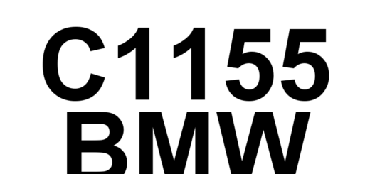 DTC C1155 BMW - Definição em inglês: Rear Axle Slip Angle Control Performance Definição em Português: Controle do Ângulo de Deslizamento do Eixo Traseiro - Desempenho Deficiente