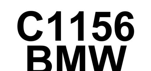 DTC C1156 BMW - Definição em inglês: NOT DEFINED Definição em Português: NÃO DEFINIDO