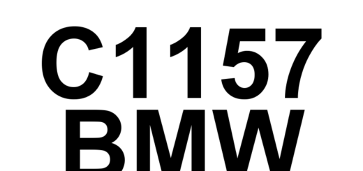 DTC C1157 BMW - Definição em inglês: NOT DEFINED Definição em Português: NÃO DEFINIDO