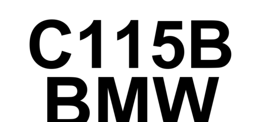 DTC C115B BMW - Definição em inglês: NOT DEFINED Definição em Português: NÃO DEFINIDO