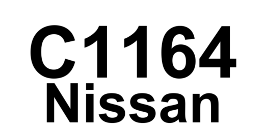 DTC C1164 Nissan - Definição em inglês: ABS Cut Valve 1 Definição em Português: Válvula de Corte do ABS 1 - Problema Detectado