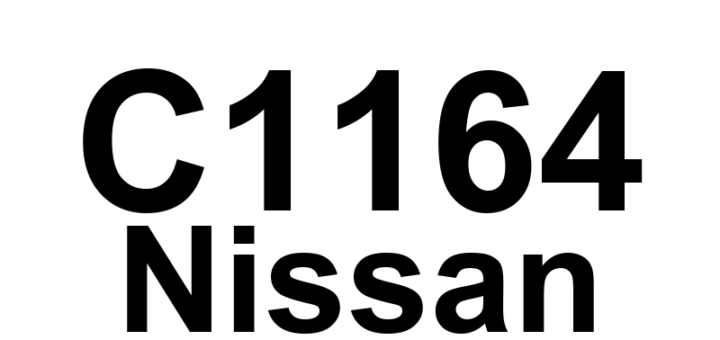 DTC C1164 Nissan - Definição em inglês: ABS Cut Valve 1 Definição em Português: Válvula de Corte do ABS 1 - Problema Detectado