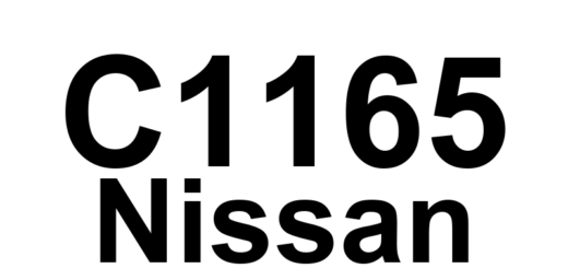 DTC C1165 Nissan - Definição em inglês: ABS Cut Valve 2 Definição em Português: Válvula de Corte do ABS 2