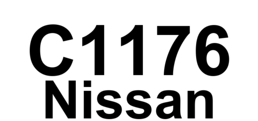 DTC C1176 Nissan - Definição em inglês: Stop Lamp Switch 2 Definição em Português: Interruptor da Luz de Freio 2