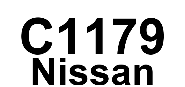 DTC C1179 Nissan - Definição em inglês: ABS Delta S Sensor Definição em Português: Sensor Delta S do ABS - Falha Detectada