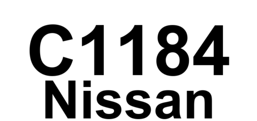 DTC C1184 Nissan - Definição em inglês: ABS Active Booster Definição em Português: Reforço Ativo do ABS - Falha Detectada