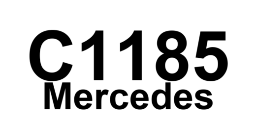 DTC C1185 Mercedes - Definição em inglês: Faulty BAS diaphragm travel sensor unit Definição em Português: Sensor de deslocamento do diafragma do BAS - Unidade defeituosa