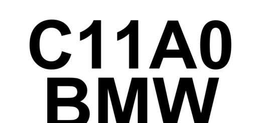 DTC C11A0 BMW - Definição em inglês: Multi-axis Acceleration Sensor Module Generic Definição em Português: Módulo do Sensor de Aceleração Multieixo Genérico - Problema Detectado