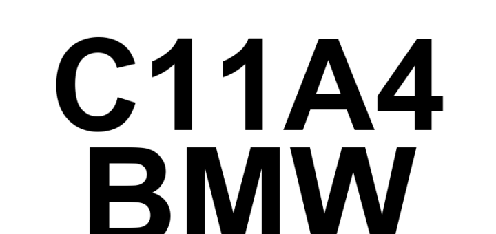 DTC C11A4 BMW - Definição em inglês: Multi-axis Acceleration Sensor Module 'C' Range/Performance Definição em Português: Módulo Sensor de Aceleração Multi-eixo 'C' - Desempenho/Alcance