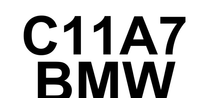 DTC C11A7 BMW - Definição em inglês: Steering Angle Sensor Rack Stroke Out of Range Definição em Português: Sensor de Ângulo de Direção - Curso da Cremalheira Fora do Alcance