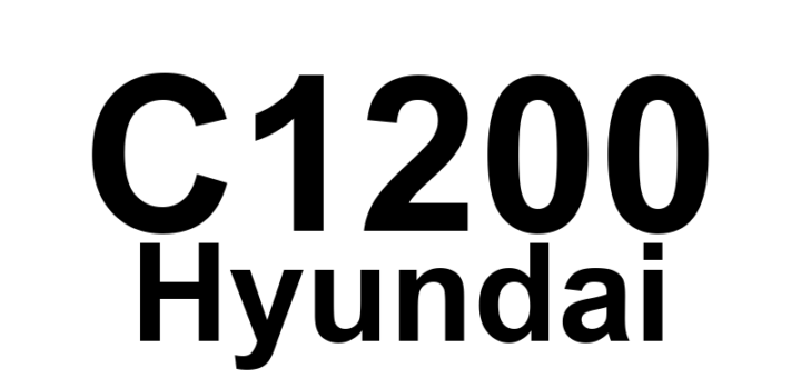 DTC C1200 Hyundai - Definição em inglês: Wheel Speed Sensor Front-LH Open/Short Definição em Português: Sensor de Velocidade da Roda - Circuito Aberto/Curto (Dianteiro Esquerdo)