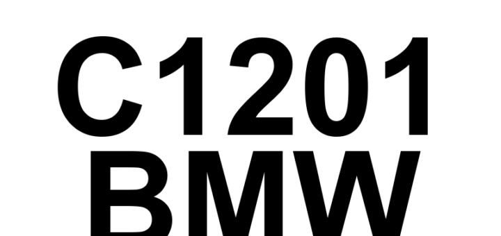 DTC C1201 BMW - Definição em inglês: Wheel Speed Sensor Front/Left Circuit Low Definição em Português: Sensor de Velocidade da Roda - Circuito Baixo (Frente/Esquerda)