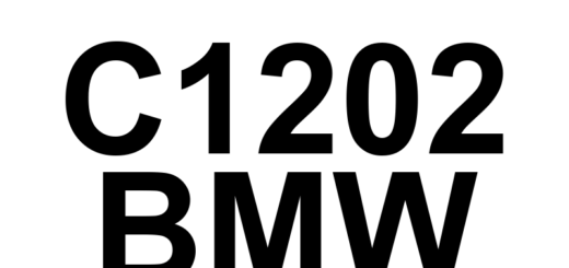 DTC C1202 BMW - Definição em inglês: Wheel Speed Sensor Front/Left Circuit High Definição em Português: Sensor de Velocidade da Roda Dianteira/Esquerda - Circuito Alta Voltagem