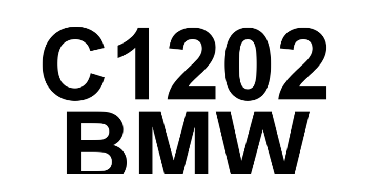 DTC C1202 BMW - Definição em inglês: Wheel Speed Sensor Front/Left Circuit High Definição em Português: Sensor de Velocidade da Roda Dianteira/Esquerda - Circuito Alta Voltagem