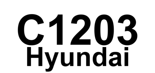 DTC C1203 Hyundai - Definição em inglês: Wheel Speed Sensor Front-RH Open/Short Definição em Português: Sensor de Velocidade da Roda - Aberto/Curto (Dianteiro Direito)