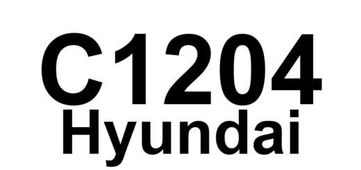 DTC C1204 Hyundai - Definição em inglês: Wheel Speed Sensor Front-RH Range / Performance / Intermittent Definição em Português: Sensor de Velocidade da Roda Dianteira Direita - Desempenho/Alcance/Intermitente