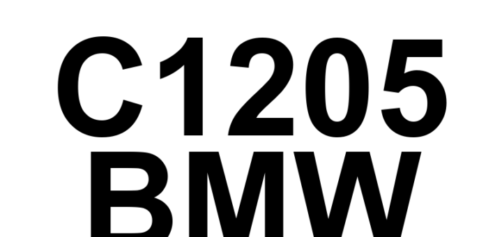 DTC C1205 BMW - Definição em inglês: Wheel Speed Sensor Front/Right Circuit High Definição em Português: Sensor de Velocidade da Roda Dianteira/Direita - Circuito Alto