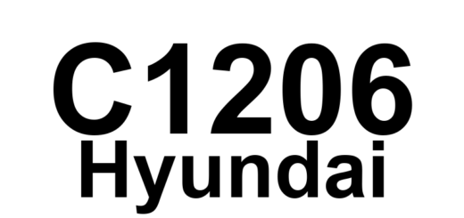 DTC C1206 Hyundai - Definição em inglês: Wheel Speed Sensor Rear-LH Open/Short Definição em Português: Sensor de Velocidade da Roda Traseira-Esquerda - Aberto/Curto