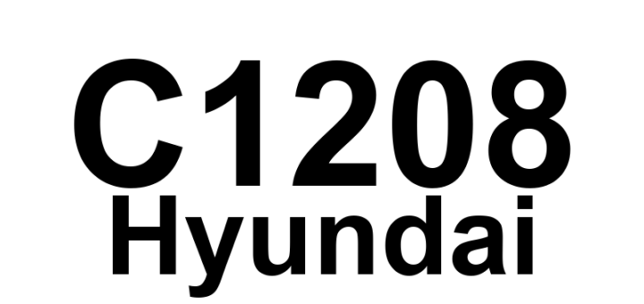 DTC C1208 Hyundai - Definição em inglês: Wheel Speed Sensor Rear-LH Invalid/No Signal Definição em Português: Sensor de Velocidade da Roda Traseira-Esquerda - Sinal Inválido/Ausente