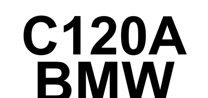 DTC C120A BMW - Definição em inglês: Wheel Speed Sensor Rear/Right Circuit Low Definição em Português: Sensor de Velocidade da Roda Traseira Direita - Circuito Baixo