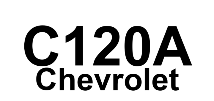 DTC C120A Chevrolet - Definição em inglês: Brake Boost Regulation Pressure Sensor Plausibility Failure Definição em Português: Sensor de Pressão do Regulador de Reforço do Freio - Falha de Plausibilidade
