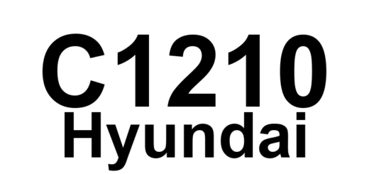 DTC C1210 Hyundai - Definição em inglês: Wheel Speed Sensor Rear-RH Range / Performance / Intermittent Definição em Português: Sensor de Velocidade da Roda Traseira-Direita - Alcance/Desempenho/Intermitente