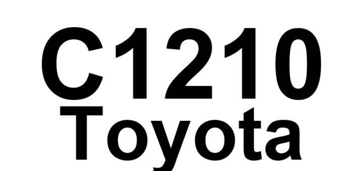 DTC C1210 Toyota - Definição em inglês: Zero Point Calibration of Yaw Rate Sensor Undone Definição em Português: Calibração de Ponto Zero do Sensor de Taxa de Guinada - Não Concluída