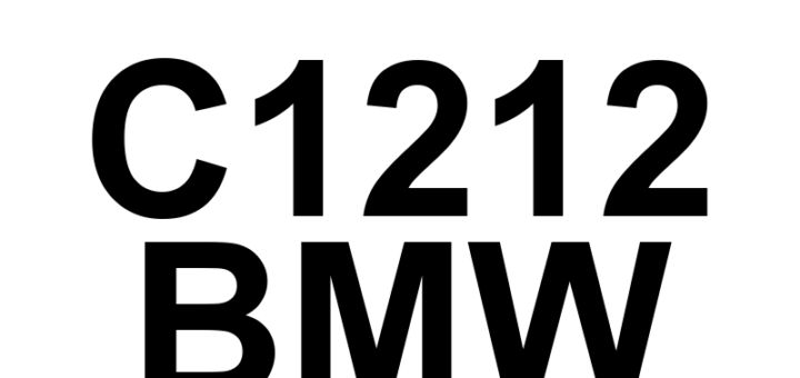 DTC C1212 BMW - Definição em inglês: Left Rear Wheel Speed Sensor EMC Monitoring Definição em Português: Sensor de Velocidade da Roda Traseira Esquerda - Monitoramento EMC