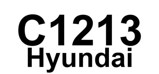 DTC C1213 Hyundai - Definição em inglês: Wheel Speed Frequency Error Definição em Português: Erro de Frequência da Velocidade da Roda
