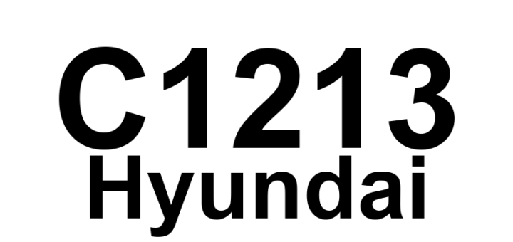 DTC C1213 Hyundai - Definição em inglês: Wheel Speed Frequency Error Definição em Português: Erro de Frequência da Velocidade da Roda