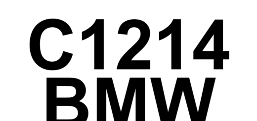 DTC C1214 BMW - Definição em inglês: Left Front Wheel Speed Sensor Type Implausible Definição em Português: Sensor de Velocidade da Roda Dianteira Esquerda - Tipo Inconsistente
