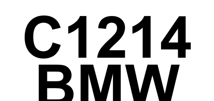 DTC C1214 BMW - Definição em inglês: Left Front Wheel Speed Sensor Type Implausible Definição em Português: Sensor de Velocidade da Roda Dianteira Esquerda - Tipo Inconsistente