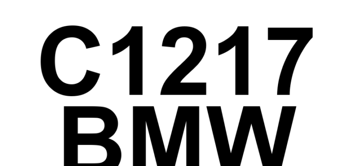 DTC C1217 BMW - Definição em inglês: Right Rear Wheel Speed Sensor Type Implausible Definição em Português: Sensor de Velocidade da Roda Traseira Direita - Tipo Implausível