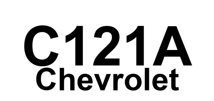 DTC C121A Chevrolet - Definição em inglês: ABS Regenerative Axle Pressure Sensor Definição em Português: Sensor de Pressão do Eixo Regenerativo do ABS - Problema Detectado