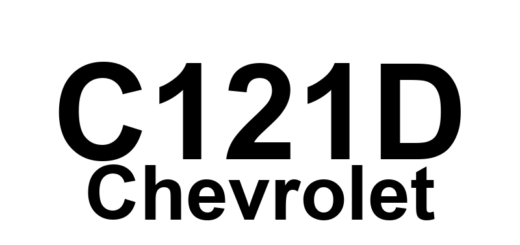 DTC C121D Chevrolet - Definição em inglês: Improper Shutdown Definição em Português: Desligamento inadequado