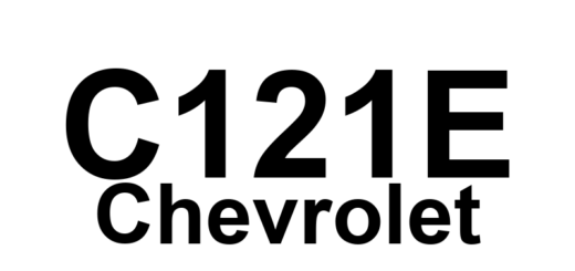 DTC C121E Chevrolet - Definição em inglês: EBCM Malfunction Definição em Português: EBCM - Mau funcionamento