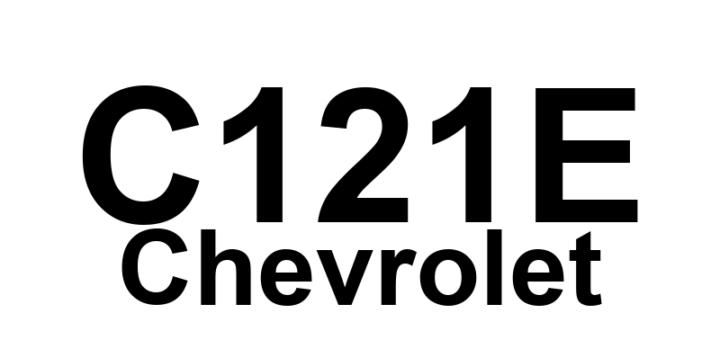 DTC C121E Chevrolet - Definição em inglês: EBCM Malfunction Definição em Português: EBCM - Mau funcionamento