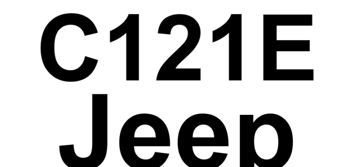 DTC C121E Jeep - Definição em inglês: Brake Pressure Sensor Comparative Performance Definição em Português: Sensor de Pressão do Freio - Desempenho Comparativo