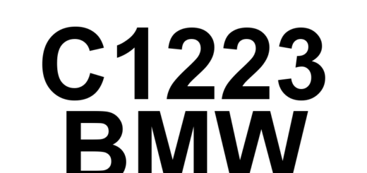 DTC C1223 BMW - Definição em inglês: Right Rear Wheel Speed Sensor Overspeed Definição em Português: Sensor de Velocidade da Roda Traseira Direita - Velocidade Excessiva