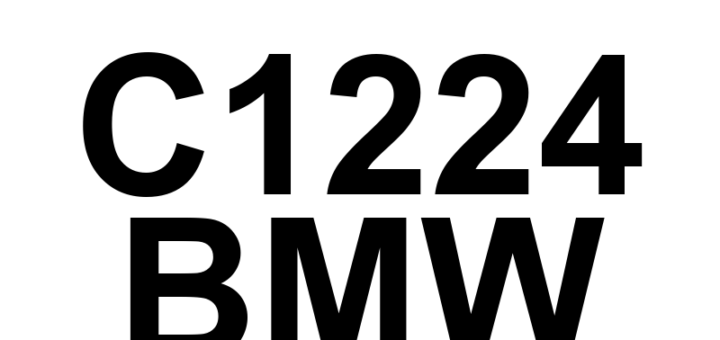 DTC C1224 BMW - Definição em inglês: Left Front Wheel Speed Sensor Incorrect Assembly Definição em Português: Sensor de Velocidade da Roda Dianteira Esquerda - Montagem Incorreta