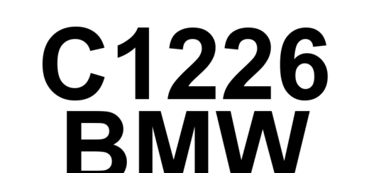 DTC C1226 BMW - Definição em inglês: Left Rear Wheel Speed Sensor Incorrect Assembly Definição em Português: Sensor de Velocidade da Roda Traseira Esquerda - Montagem Incorreta