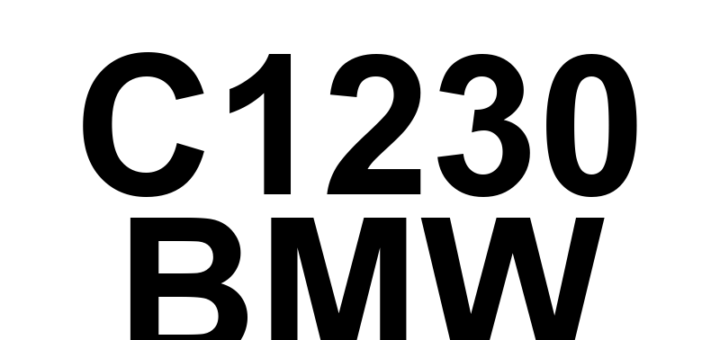 DTC C1230 BMW - Definição em inglês: Left Front Wheel Speed Sensor Direction of Rotation Implausible Definição em Português: Sensor de Velocidade da Roda Dianteira Esquerda - Direção de Rotação Implausível
