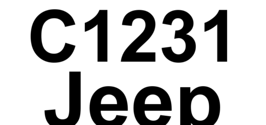 DTC C1231 Jeep - Definição em inglês: Drive Test: Steering Angle Sensor Definição em Português: Teste de Condução: Sensor do Ângulo de Direção