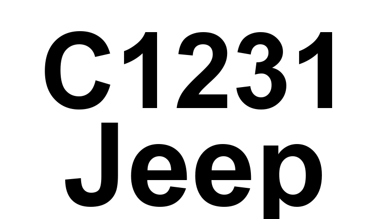 C1231 Jeep - Teste de Condução: Sensor do Ângulo de Direção