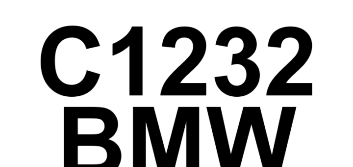 DTC C1232 BMW - Definição em inglês: Left Rear Wheel Speed Sensor Direction of Rotation Implausible Definição em Português: Sensor de Velocidade da Roda Traseira Esquerda - Direção de Rotação Implausível